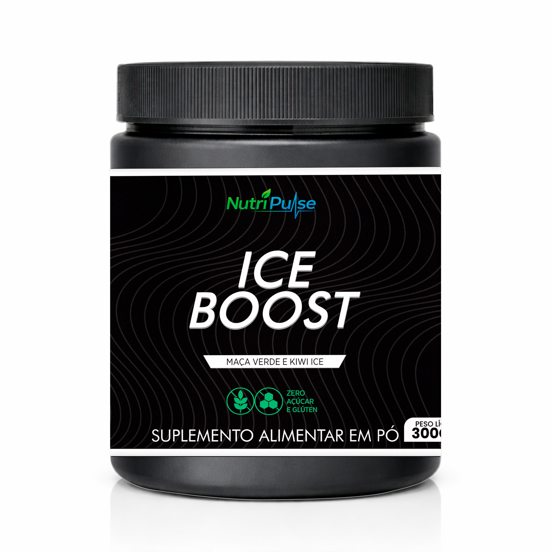 IceBoost Pré-Treino Sabor Maçã Verde com Kiwi Ice 300g